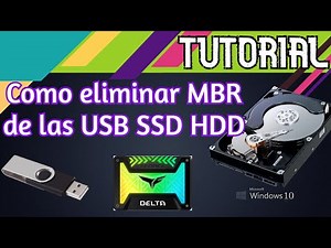 Como Eliminar la particion MBR de usb o un disco duro