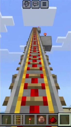 Power rail water roller coaster #minecraft #shorts