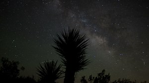 Time lapse of a starry sky in the desert - Free Stock Video