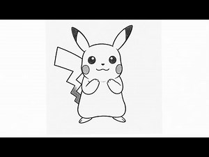 How to draw Pikachu Pokemon | Pencil Drawing | Pikachu Drawing for beginners | Step By Step Drawing