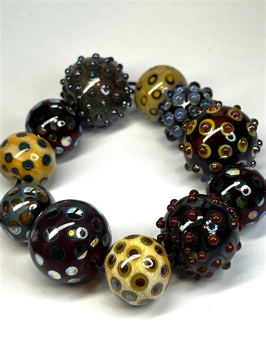 Handmade Lamp Work Glass Beads - Etsy