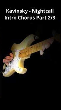 Kavinsky - Nightcall | Intro Chorus Part 2/3 | #Kavinsky #guitarsolo #music #cover #fender #rock