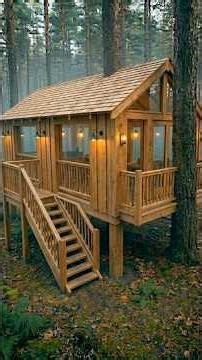 Proccessing Building a House in the forest #woodworking #woodenhouse #sortvideo