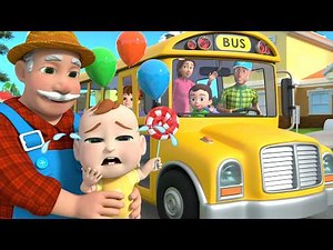 Don't Cry Baby! 🚌Wheels on the Bus | Lalafun Nursery Rhymes