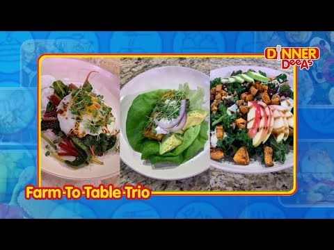 3 EASY Farm to Table Recipes! Autumn Salad, Lettuce Wraps & Garlicky Swiss Chard (Dinner DeeAs)