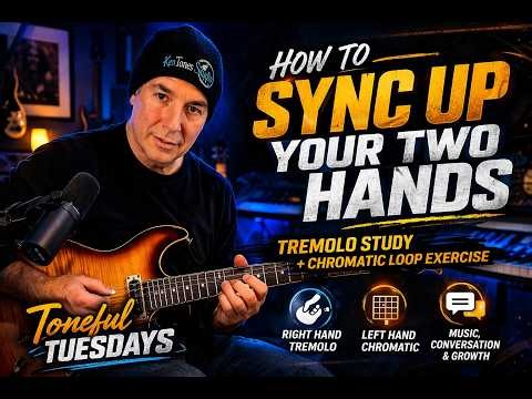 How to Sync Up Your Two Hands on Guitar | Tremolo & Chromatic Exercise