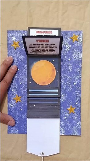 Técnica Cascada - Sistema Solar #arteenelcole #tarjetacascada #sistemasolar