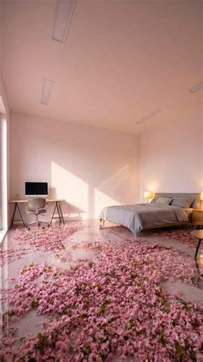 🌸 Cherry Blossom Floor Under Glass! | Stunning Epoxy Room Transformation ✨💎