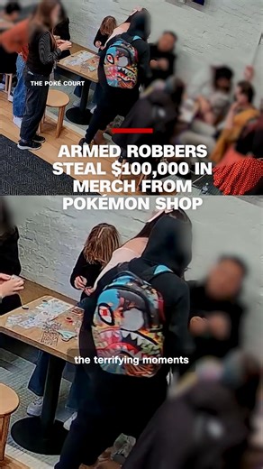 Surveillance video captures a terrifying armed robbery of a Pokémon shop full of customers in New York City. The intruders smashed display cases with hammers while several dozen customers were present. | CNN