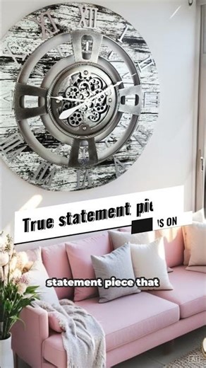 The Gears Clock England Line Model: Grey and White www.thegearsclock.com #wallclock #homedecor