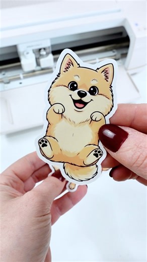 Kelsey S. | Dinosaur Mama | Cricut & Silhouette Craft Tutorials on Instagram: "This is my 13-year-old dog Benson, and today we’re turning her into stickers using @kittldesign 🐶✨ #ad I started by uploading my favorite photo of her and used the remove background tool to isolate her face. From there, I could’ve stopped and made a sticker right away... super cute already... but I wanted to have a little more fun. I used Remix to turn her photo into a more cartoon-style version, and honestly… I’m ob