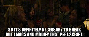 So it's definitely necessary to break out Emacs and modify that Perl script.