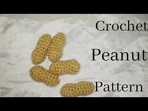 How to Crochet Peanut with Free Pattern/Indu's Creation/Amigurumi Peanut/Amigurumi Fruit