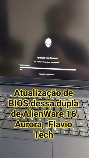 Vida de Analista de Suporte Técnico, Atualizando Bios nos Dois Dell AlienWare #flaviotech