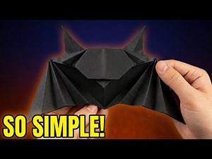 How to Make an Easy Origami Bat (A4 Printing Paper)