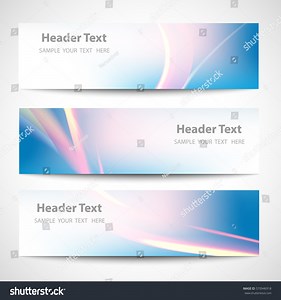 Abstract Header Blue Wave Red Line Stock Vector (Royalty Free) 570946918 | Shutterstock
