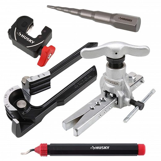 Husky 1/2 in. Copper Tube Pro Project Kit (Cut, Ream, Bend, Flare, Join) 410-252-0111 - The Home Depot