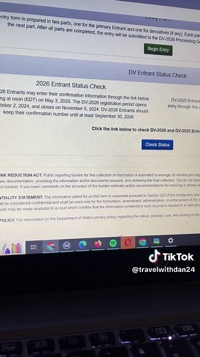 Diversity Visa Lottery (DV) Application Process 2026