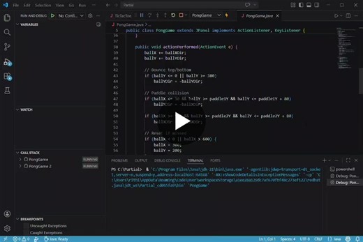 Java Pong Game Development with Swing | Rithisha Subramaniyan posted on the topic | LinkedIn