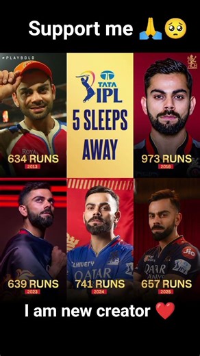 🖐️ 600+ runs in the #TATAIPL. 🤯💥Just 5️⃣ sleeps away from watching VK18 do what he does best. 😮‍💨💯