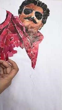 Aadu Thoma Paper Collage Art|Spadikam Tribute| Mohanlal Character #Spadikam#PaperCollageArtAaduThoma