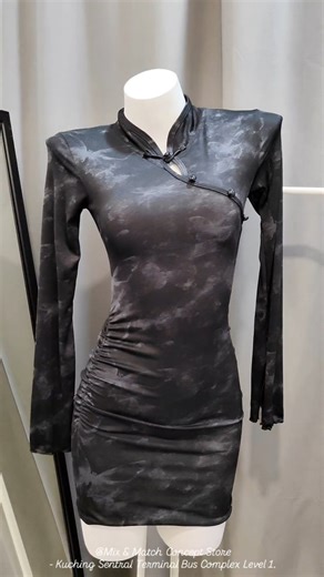 Mix and Match _ sotr boutique and beauty on Instagram: "🎋🎐小个子辣妹风新中式晕染修身旗袍短裙 🐴RM69 | S-XL size | Ready Stock ✨Check out our latest collection in store, fitting room available. 🍊门市更多新品，欢迎上门挑选！ 提供试衣间，亲自试穿不怕买到不适合~❤️ - Ready stock and fast daily shipping across Malaysia. - Grab express for urgent order. - Bus cargo delivery to all SARAWAK state. 🛍️ 全场现货,每日全马邮寄,东马砂州可选巴士邮寄~ 📦 Grab / lalamove 快速配送"