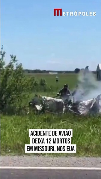 Acidente de avião deixa 12 mortos em Missouri, nos EUA