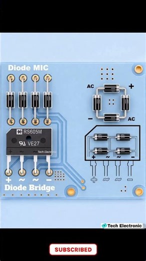 Diode Bridge Rectifier #industrialelectrician#electroniccircuit#shorts #shortsfeed