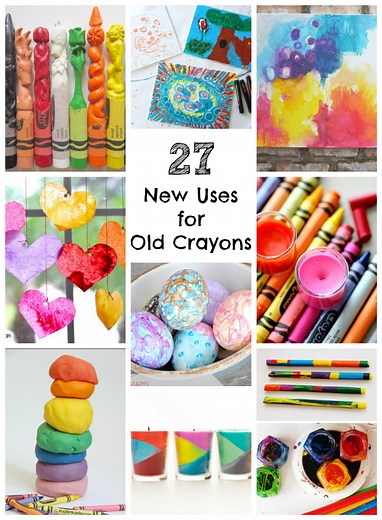 27 New Uses for Old Broken Crayons - Make and Takes