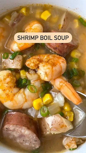 Slow Cooker Shrimp Boil Soup Shrimp, smoked sausage, Old Bay seasoning, red potatoes, corn, onion….this soup recipe has all the flavors of a classic shrimp boil but in soup form. ⏺️ I used @sizzlefishfit NC shell on shrimp that I peeled before adding to the slow cooker. ⏺️ Instructions to make this in the #instantpot are included in the blog post. 🌟More info: https://fitslowcookerqueen.com/slow-cooker-shrimp-boil-soup/ . . . . . . . . . #fitslowcookerqueen #slowcooker #slowcookerrecipes #slowco