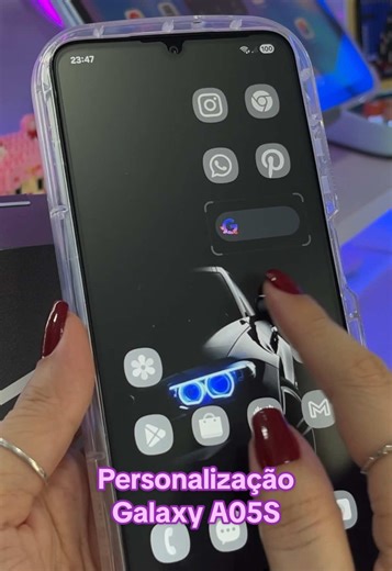 Personalização Dark no Galaxy A05S 🖤 #samsung #personalizacao #samsunga05s #samsunggalaxy #android