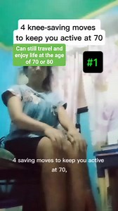 4 knee-saving moves to keep you active at 70, action_#1 #healthytips #rubbing #KneeCare #massage | Hilda's World