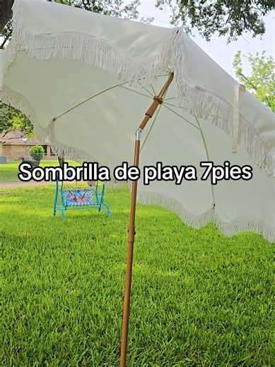 Esta sombrilla de playa cuenta con ​​8 varillas de fibra de vidrio resistentes al viento: Proporcionan un soporte robusto y gran durabilidad, garantizando que la sombrilla pueda soportar vientos fuertes. Es perfecta para darle un toque de elegancia a tu patio o en la playa. Te incluye su bolso para facilitar su traslado ¡No te la pierdas! #umbrella #beachumbrella #patioumbrella #SummerVibes #tiktokshopstockup @Phivilla Home