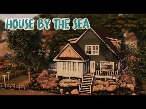 HOUSE BY THE SEA | SIMS 4 SPEEDBUILD | CC