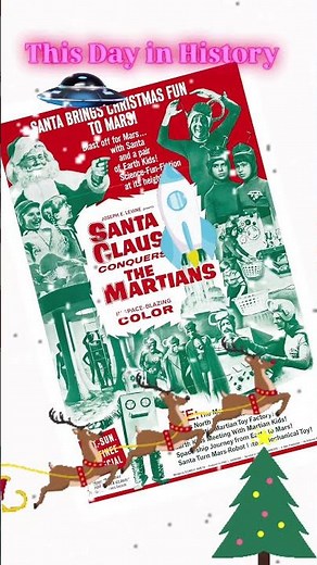 This Day Sci-Fi In History: Santa Claus Conquers the Martians is Released November 14th in 1964.