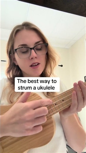 I hope you’re not strumming the hard way😉sub for more easy ukulele tutorials 🫶 #ukulele #tutorial