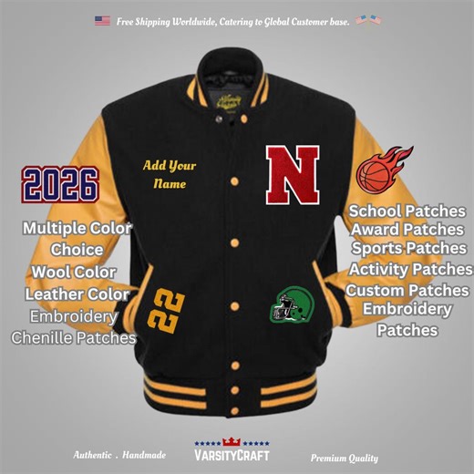 Custom Letterman Jacket | Personalized Varsity and Bomber Jackets for Men & Women | Customizable Designs . Premium Varsitycraft® Handmade - Etsy