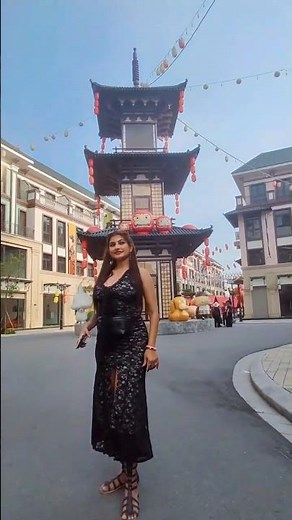 China Style Street Vibes 🇨🇳✨ | Stunning Look Beautiful Location | Viral Travel Reel 2025 #shortsfeed