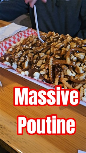 Poutine Fries Cheese Gravy #poutine #massive #foodchallenge #campcormier #eatingcompetition