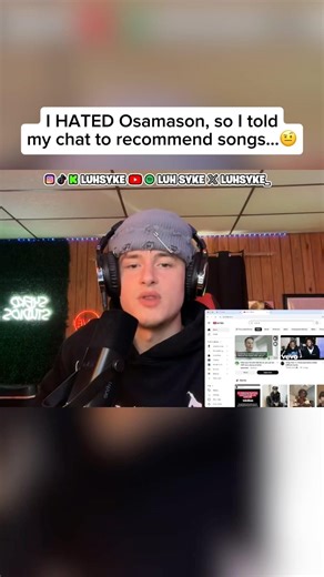 I HATED Osamason, so I told chat to recommend songs #osamason #undergroundrap #nettspend #rap