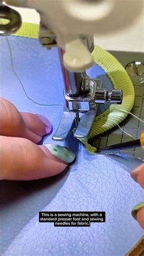Precision Elastic Edge Stitching on Knit Fabric – Sewing Machine Close-Up Tutorial