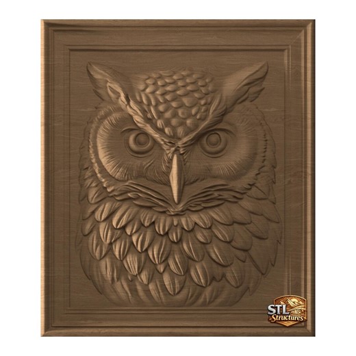 Realistic Owl STL Relief File for CNC Wood Carving 3D Printing (digital Download) - Etsy Canada