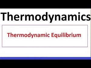 Thermodynamic Equilibrium in Hindi Thermodynamics by D Verma Sir