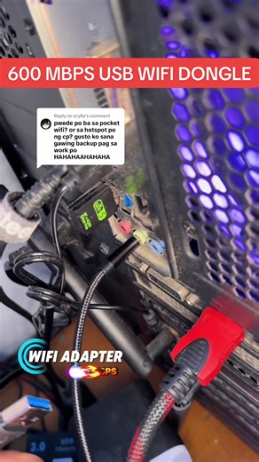 Replying to @scylla KACOOL USB WiFi Adapter – Dual Band 2.4GHz/5GHz Wireless Network Receiver – 600Mbps Mini WiFi Dongle for PC, Laptop, or Desktop – Compact External Connector for Seamless Connectivity #kacooladapter #dualbandwifi #miniwifireceiver #600MbpsSpeed