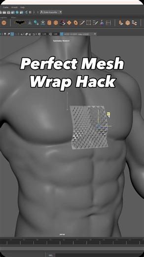 Zubin K | This is my go-to workflow for mounting meshes onto uneven surfaces. If your ShrinkWrap keeps breaking or collapsing your mesh, try this:... | Instagram