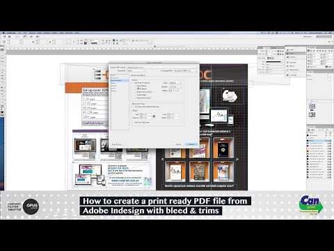 How to create a print ready pdf file from Indesign