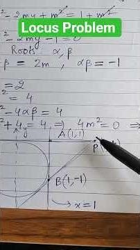 Locus Problem #Pair of Straight Lines #Circles Problem