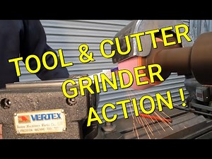 Forming A Threading Tool On The Hercus Tool & Cutter Grinder .