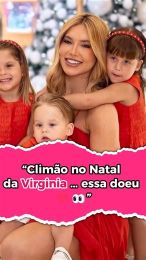 @tretasecelebridades on Instagram: "Virginia não esconde incômodo por passar o Natal longe dos filhos 👀🎄 Minha gente… senta que lá vem clima pesado 👀🎄 Virginia não ficou nada satisfeita por não passar o Natal ao lado das crianças, e quem acompanha de perto percebeu que o assunto mexeu — e muito — com o emocional dela 💔✨ Datas especiais têm outro peso, né? E quando se trata de maternidade, qualquer ausência fala alto. Nos bastidores, o sentimento foi de frustração e saudade, deixando claro q