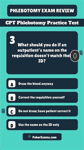 Phlebotomy Practice Test